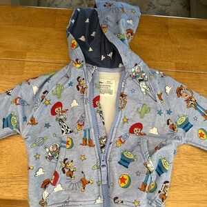 Little Sleepies Blue Kids Jacket with Toy Story Print